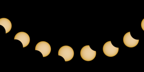 A view of an partial eclipse